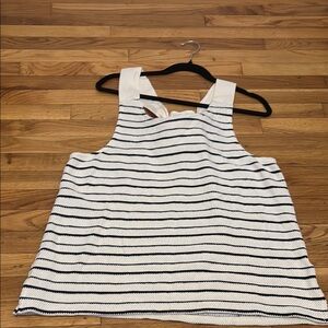 Striped Sleeveless Women's Top